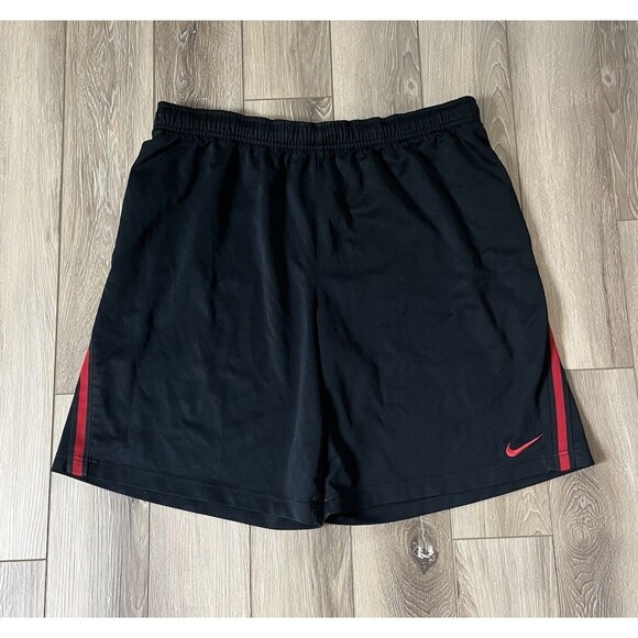 Nike Hybrid Basketball Men's Black/Red 9” Shorts Size Extra Large XL - Picture 1 of 9